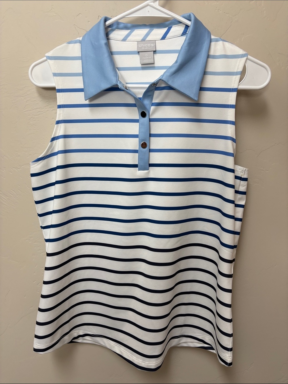 Chicos sleeveless polo ~ small